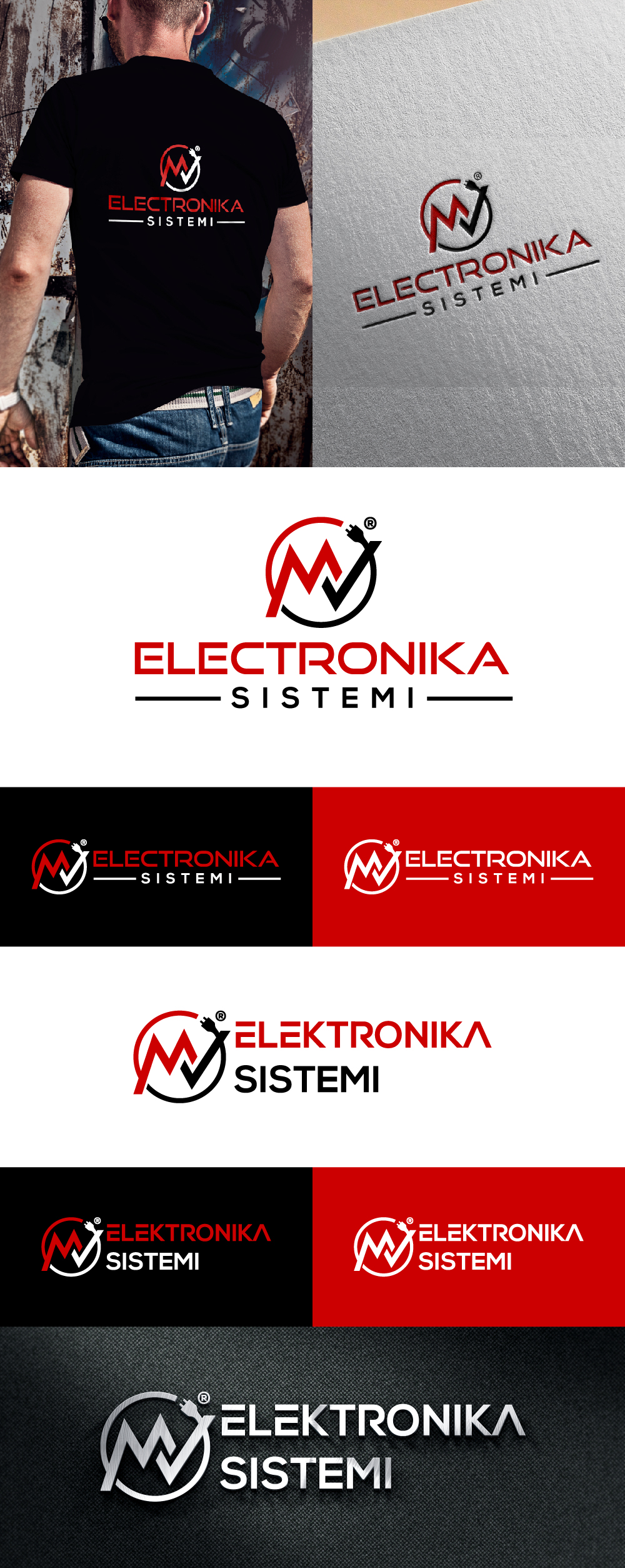 Logo Design by AlphabetZero.co.uk for MV ELEKTRONIKA SISTEMI d.o.o. | Design #30181022