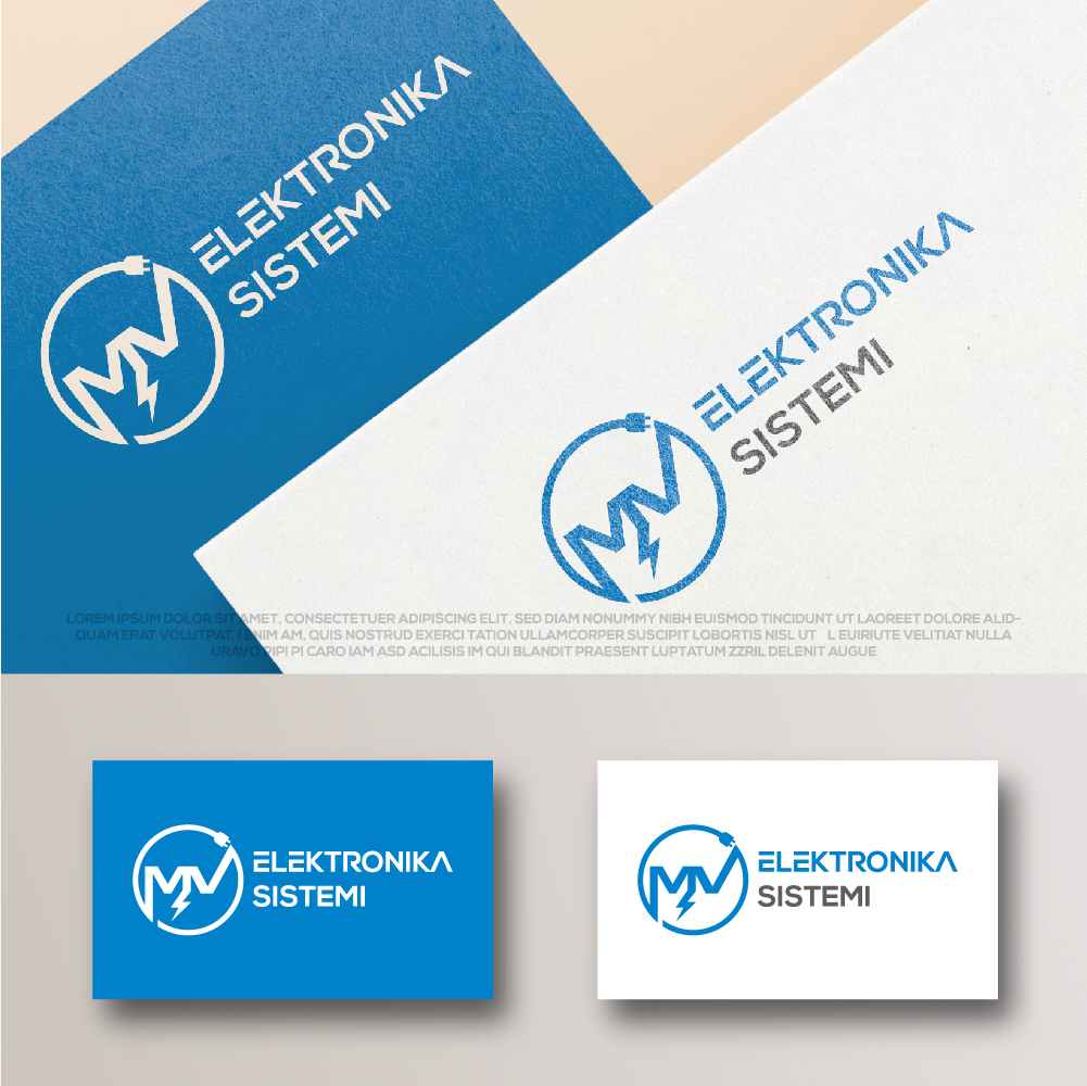 Logo Design by AlphabetZero.co.uk for MV ELEKTRONIKA SISTEMI d.o.o. | Design #30184258