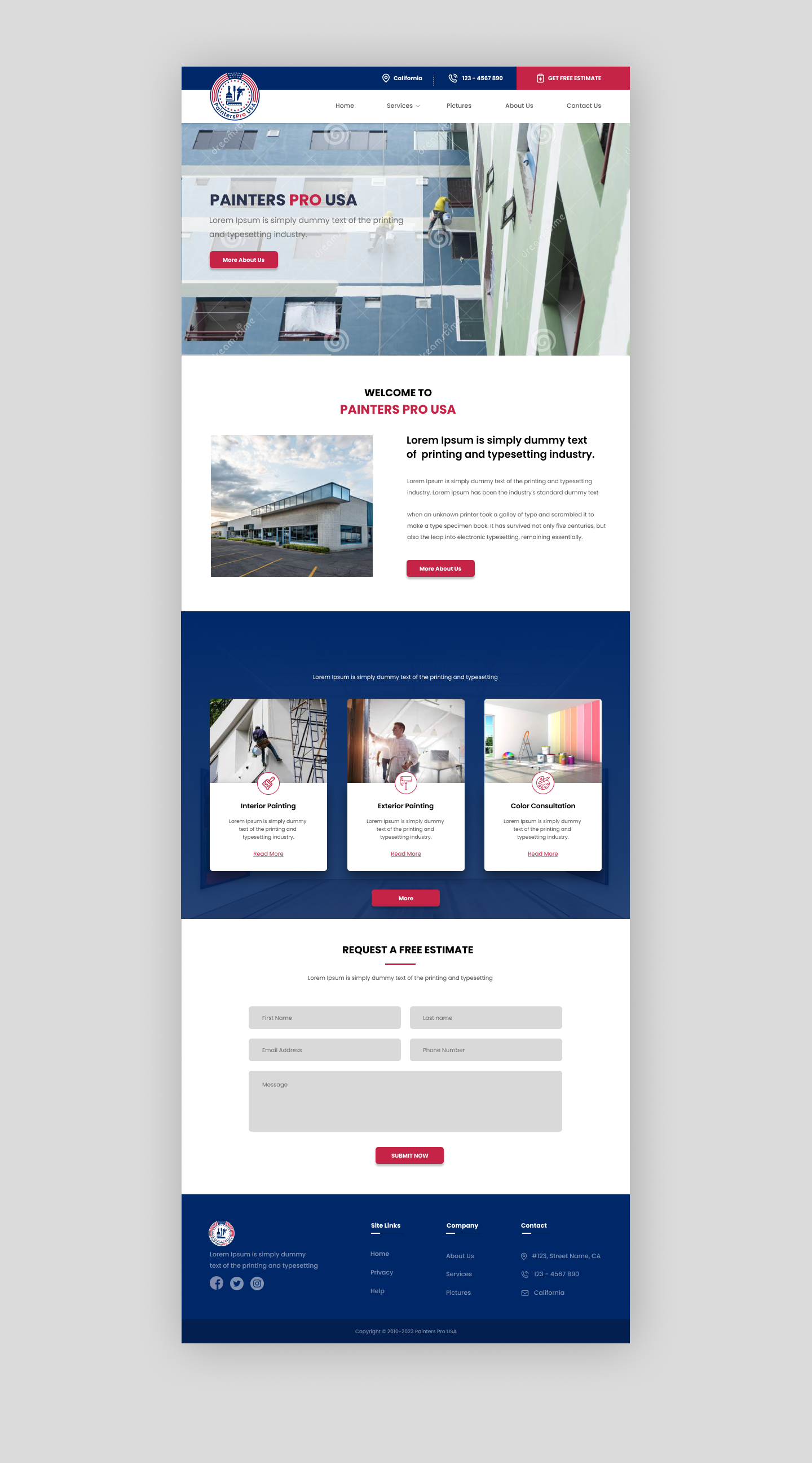 Squarespace-Design von Axis media für Painters Pro USA | Design #30206894