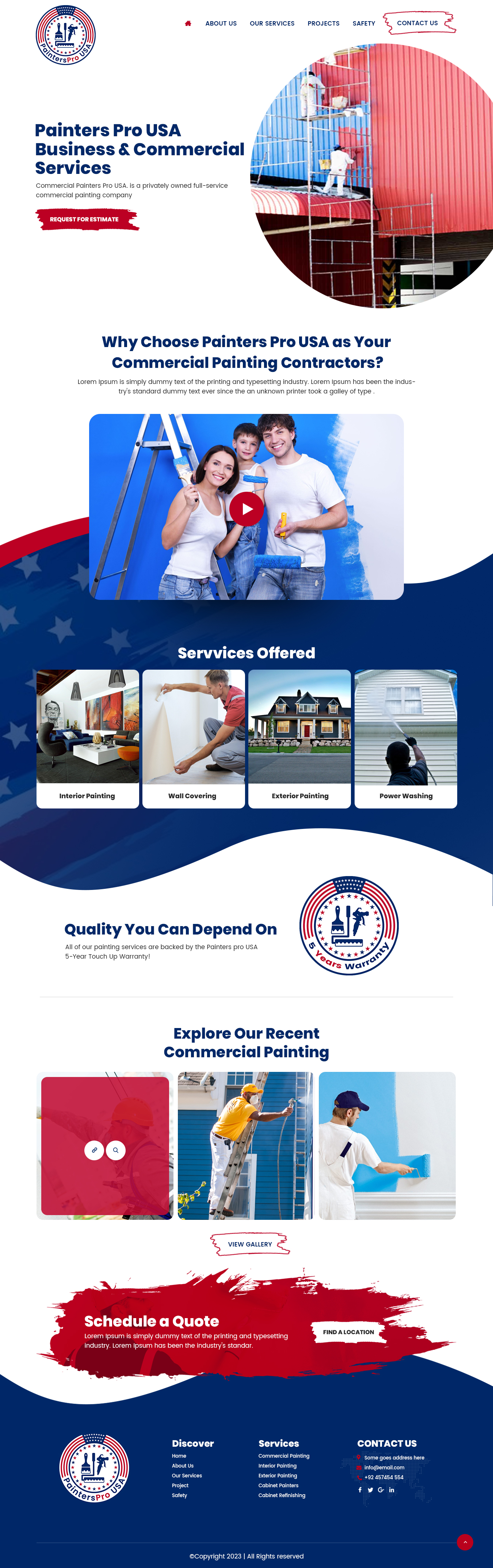 Squarespace Design by nzdesigners for Painters Pro USA | Design #30180502