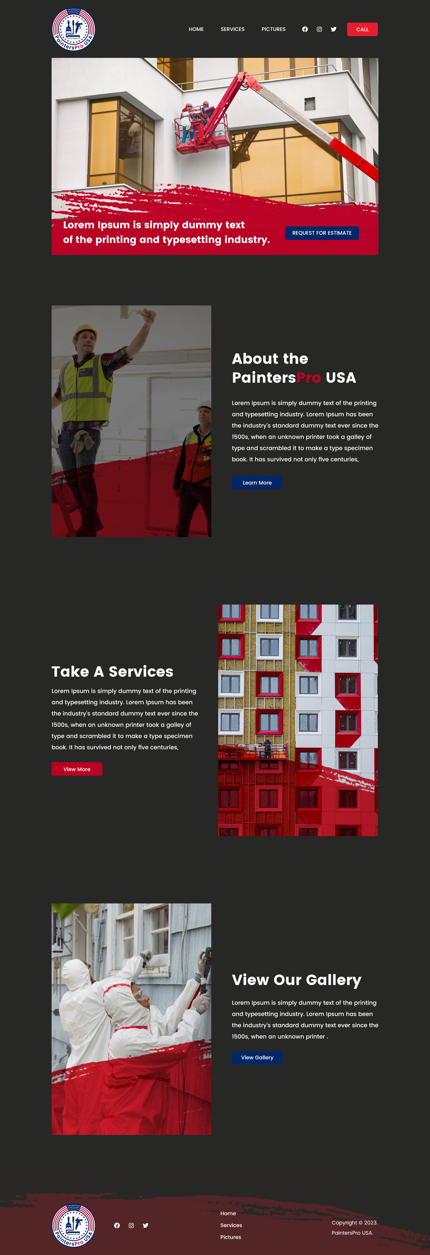Squarespace Design by Dp.designs for Painters Pro USA | Design #30168049