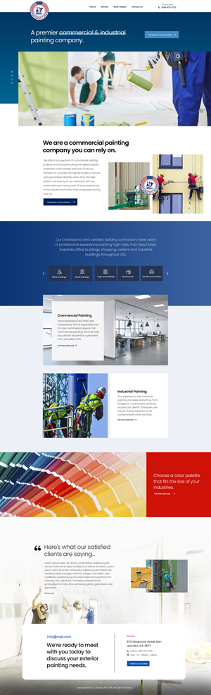 Squarespace Design by subhalaxmi  khamari for Painters Pro USA | Design #30184318