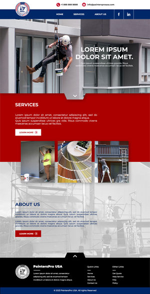 Squarespace Design by paulmina for Painters Pro USA | Design #30181088