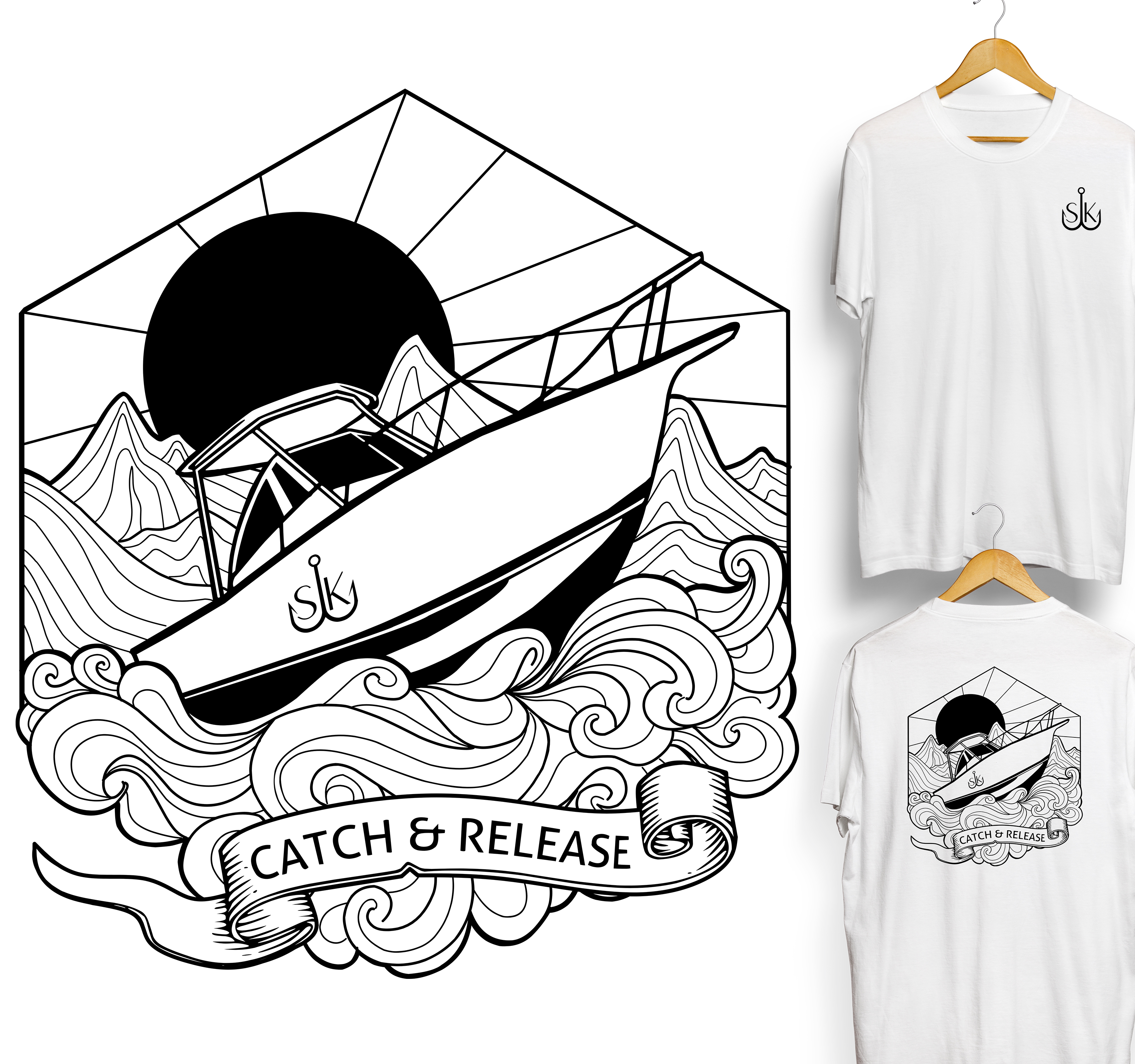 Design de T-shirt par iqbalyozanda pour SK Fishing Charters | Design #30169134