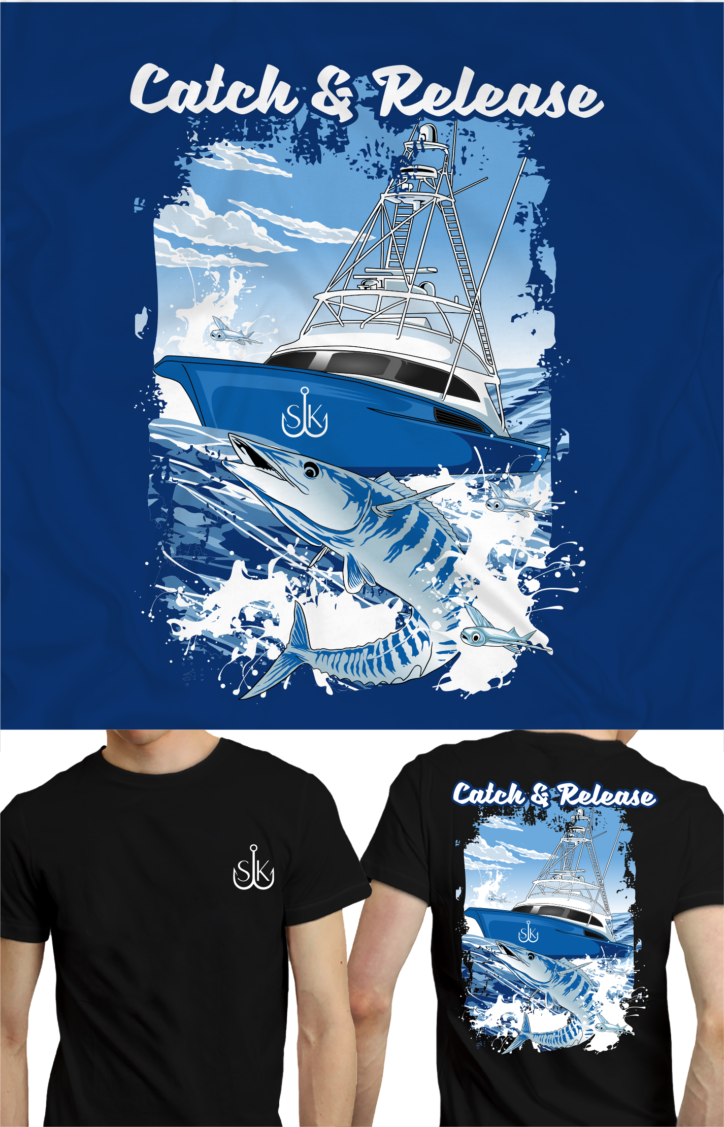 Design de T-shirt par Yakuza20 pour SK Fishing Charters | Design #30172876