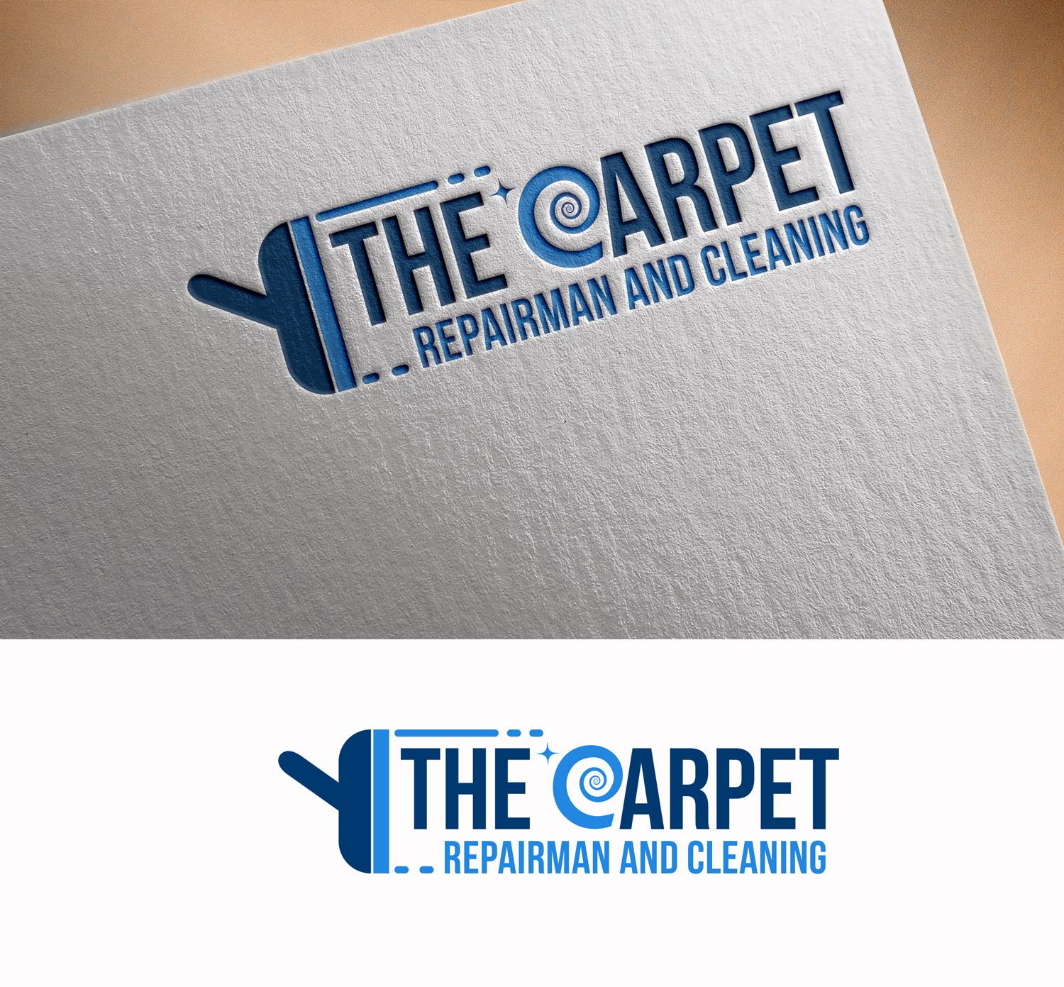 Logo Design by M Art & Design for The Carpet Repairman and Cleaning | Design #30176221