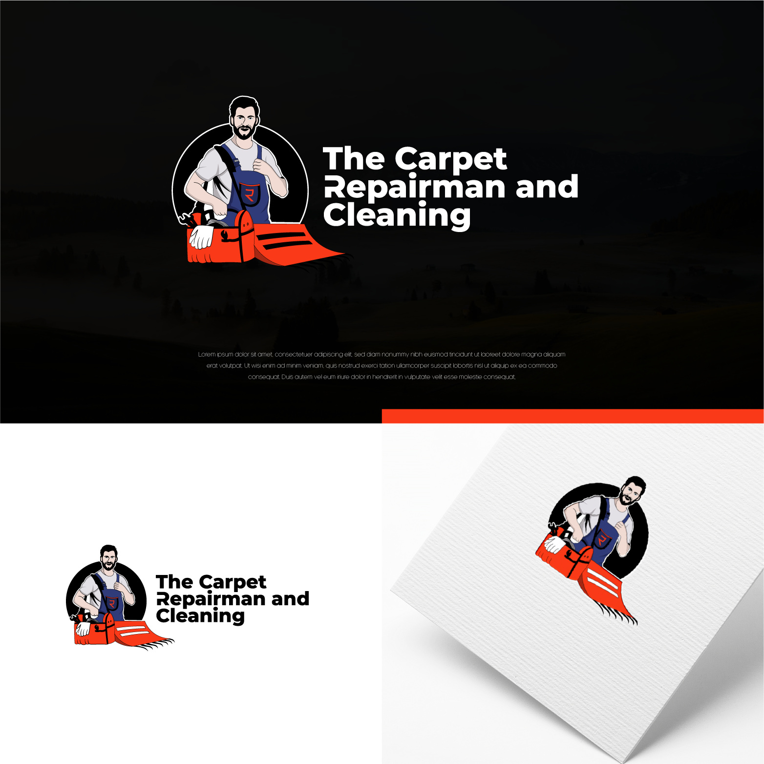 Logo Design by Shigh5 for The Carpet Repairman and Cleaning | Design #30181352