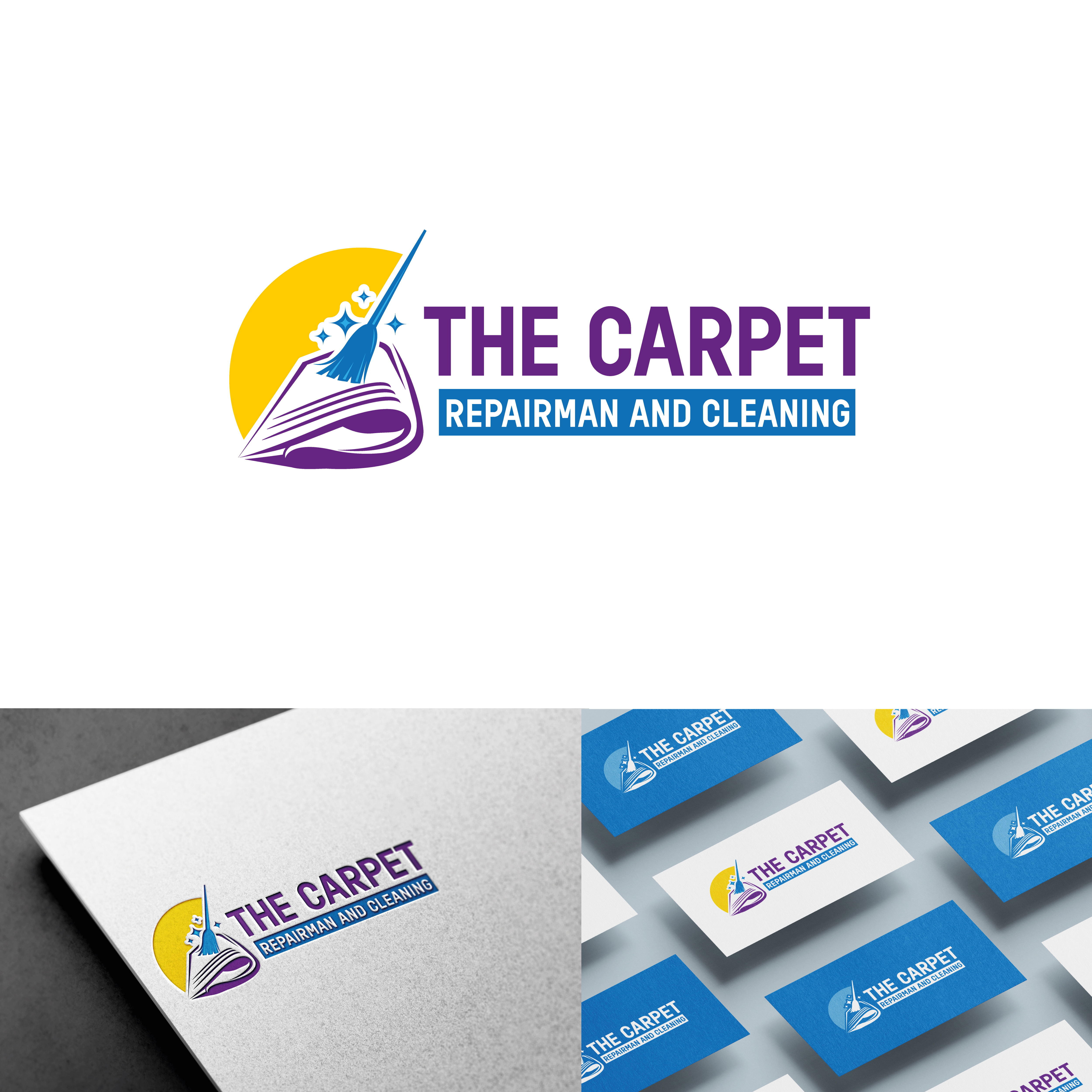 Logo Design by AbhishekkM'24 for The Carpet Repairman and Cleaning | Design #30172452