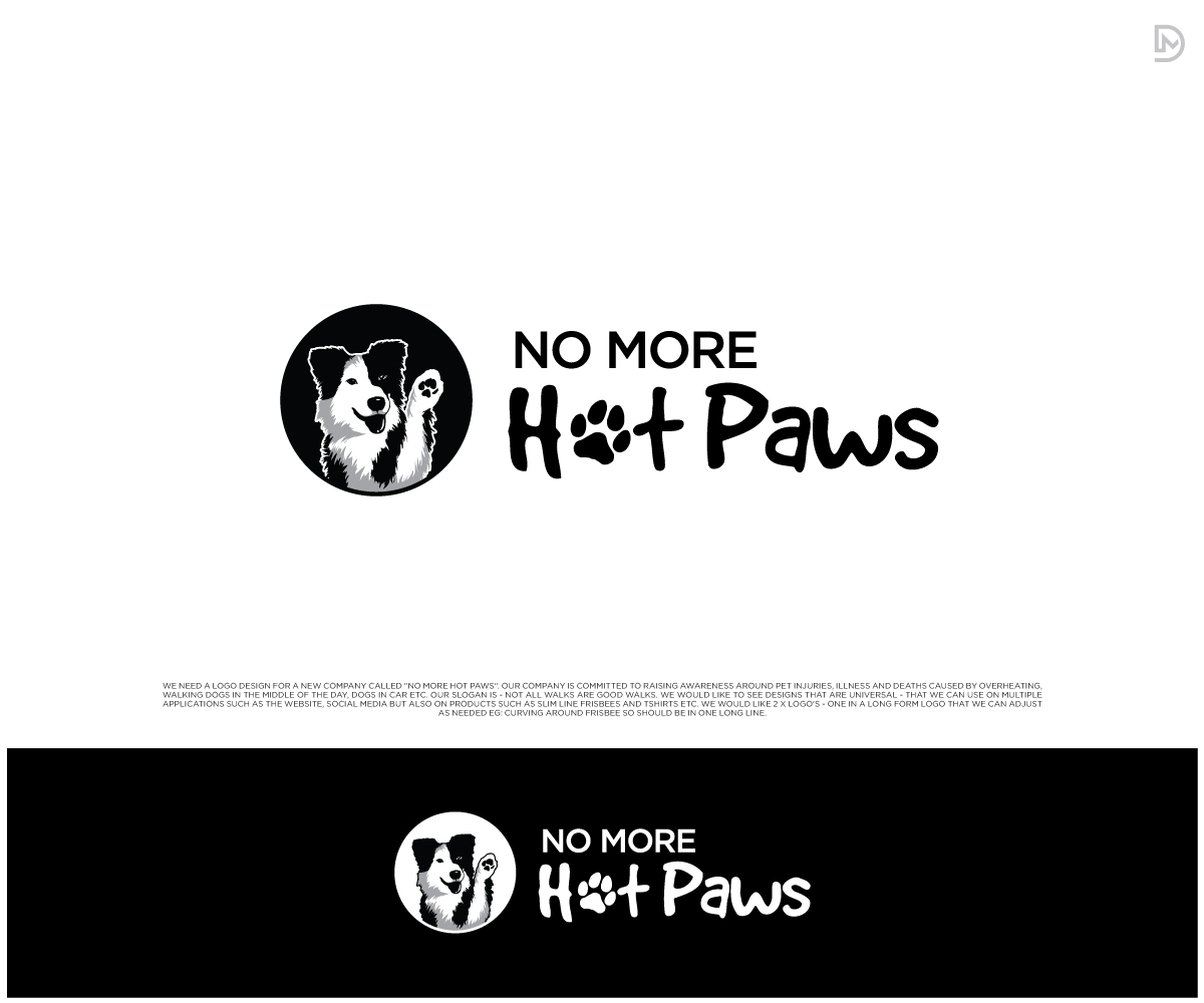 Logo Design by D_Mantra for No More Hot Paws | Design #30177943