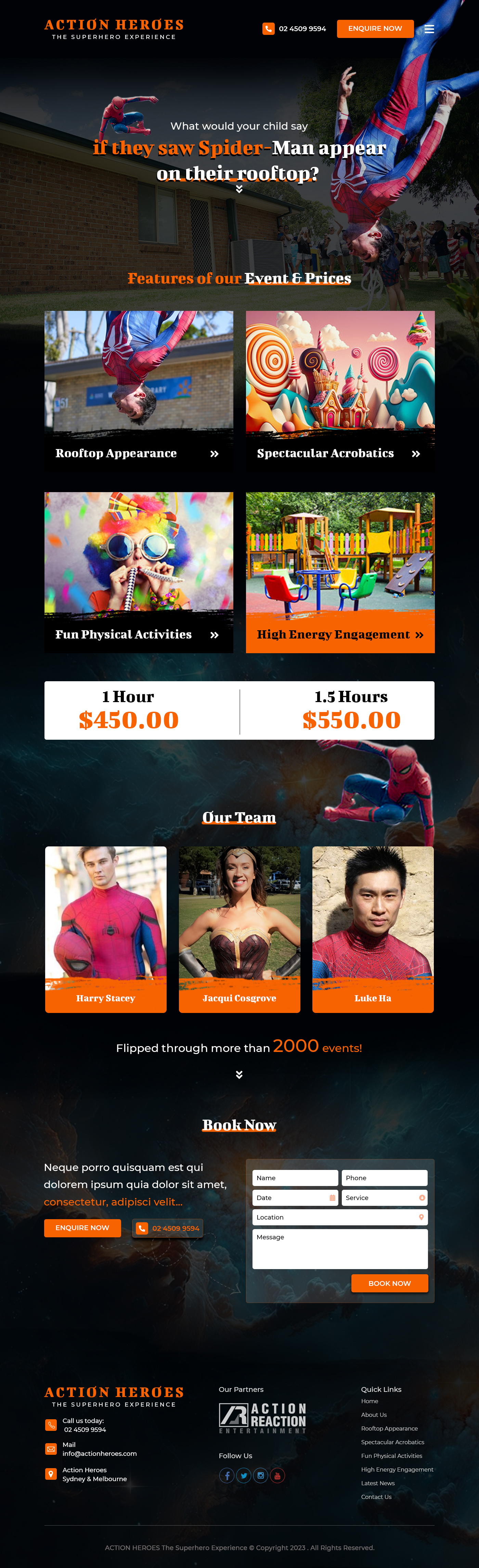 Web Design by Dp.designs for Action Reaction Entertainment | Design #30187839