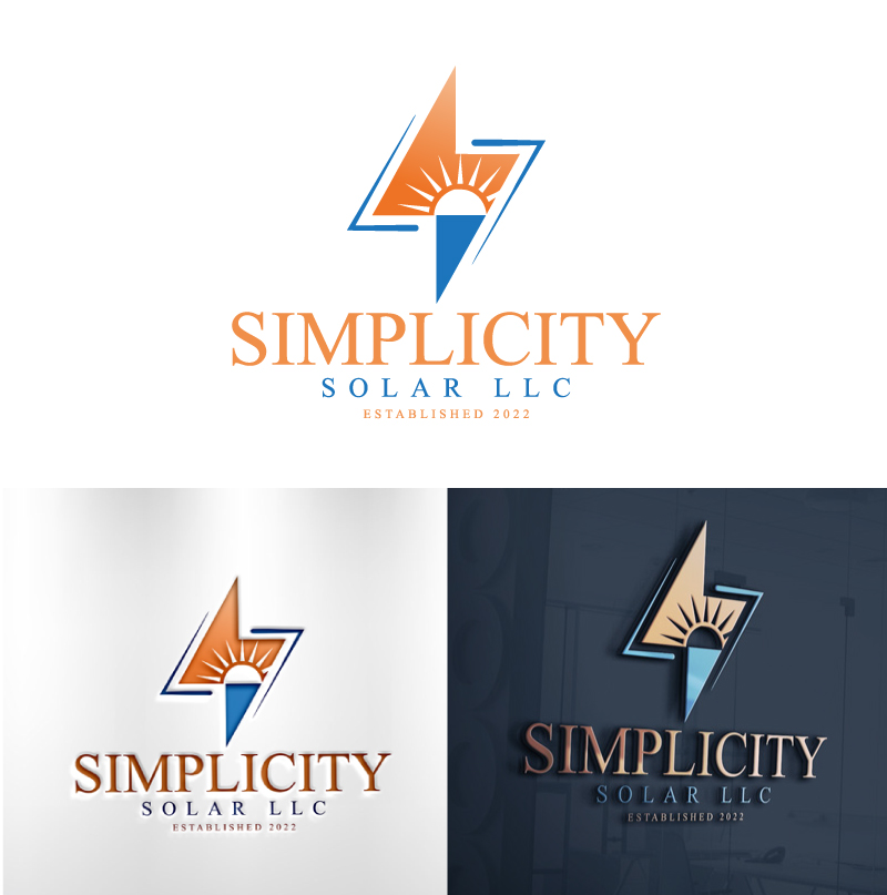 Logo Design by Cliping_path for Simplicity Solar llc | Design #30189942