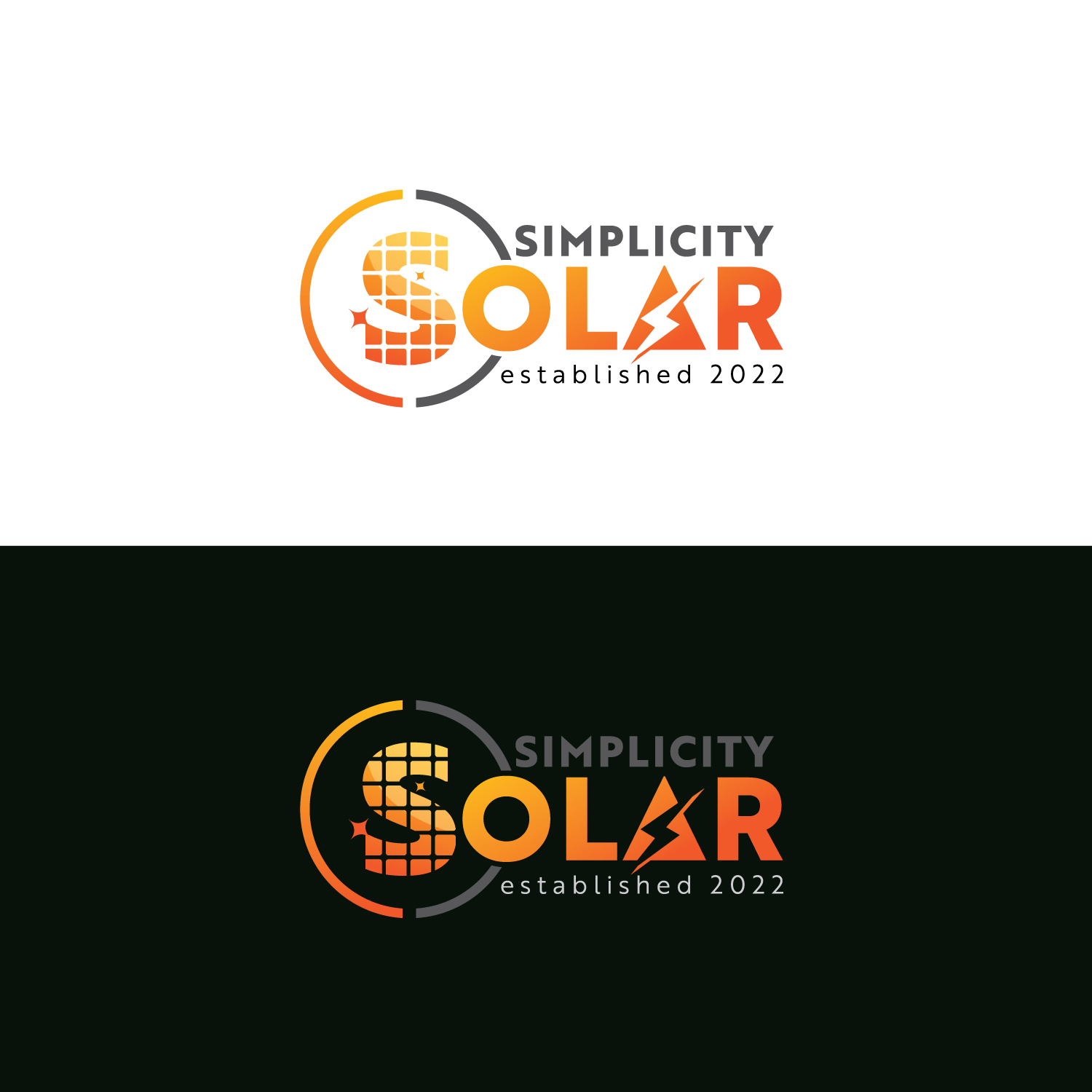 Logo Design by Revolt Team for Simplicity Solar llc | Design #30183238