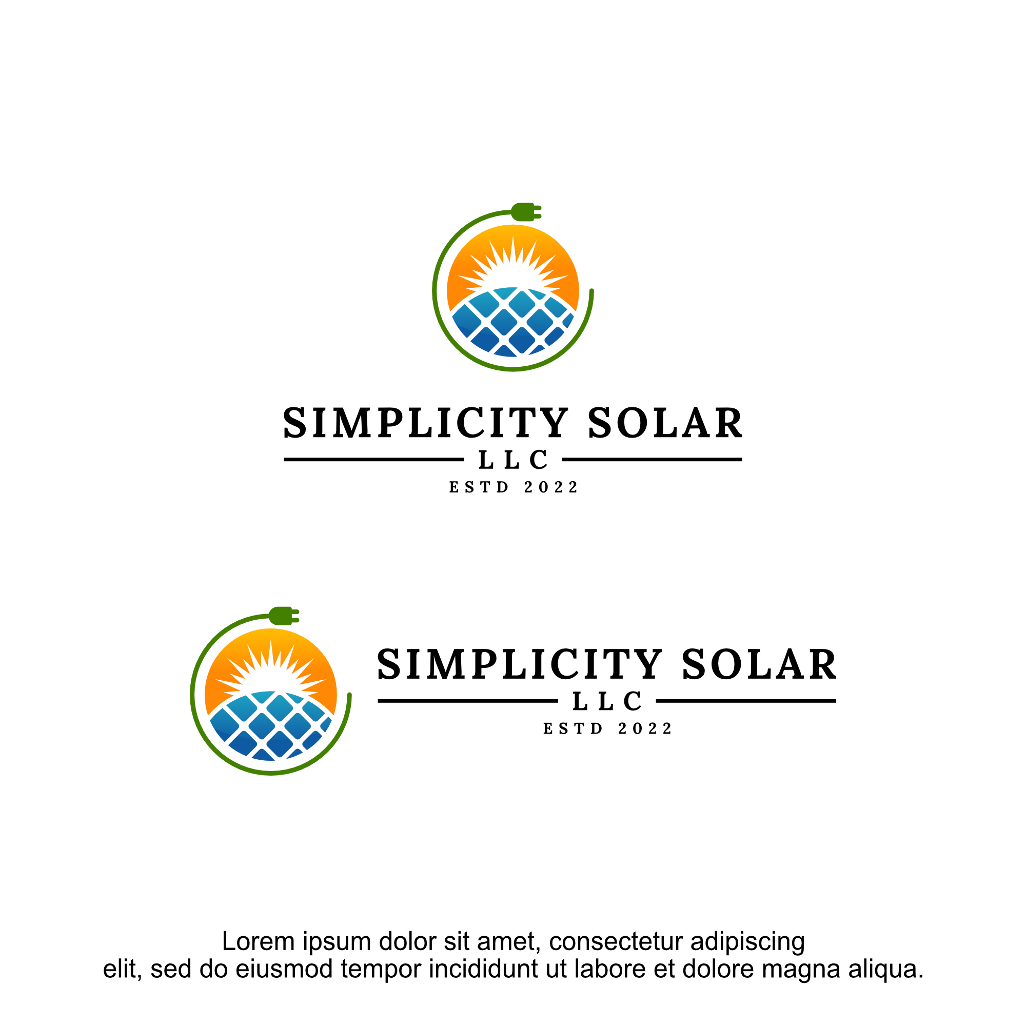 Logo Design by yozikurnia777 for Simplicity Solar llc | Design #30180128
