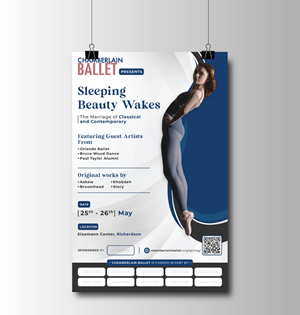Poster Design by KreativeMadz for Chamberlain Ballet | Design: #30210981