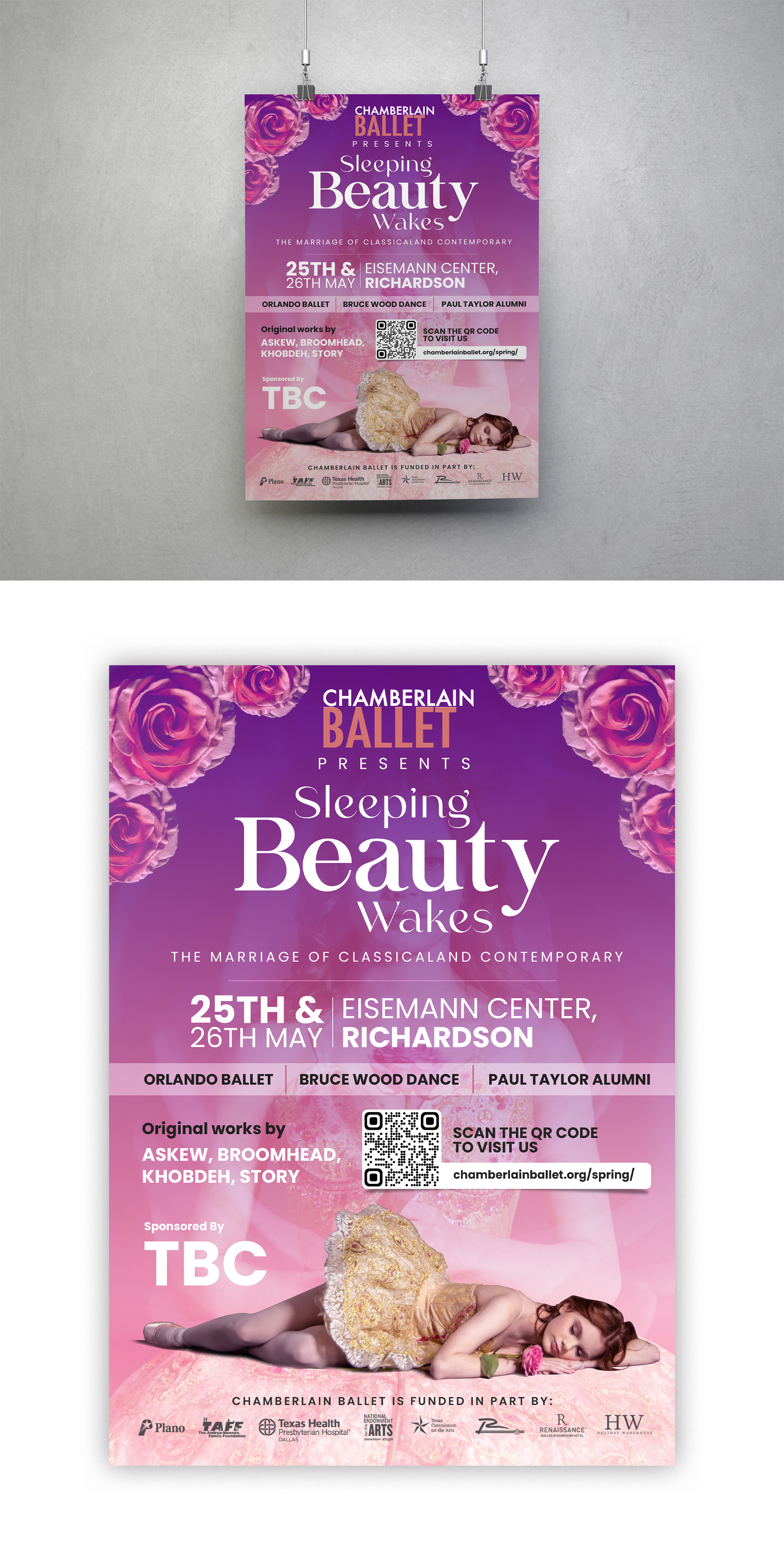 Poster Design by debdesign for Chamberlain Ballet | Design #30182834