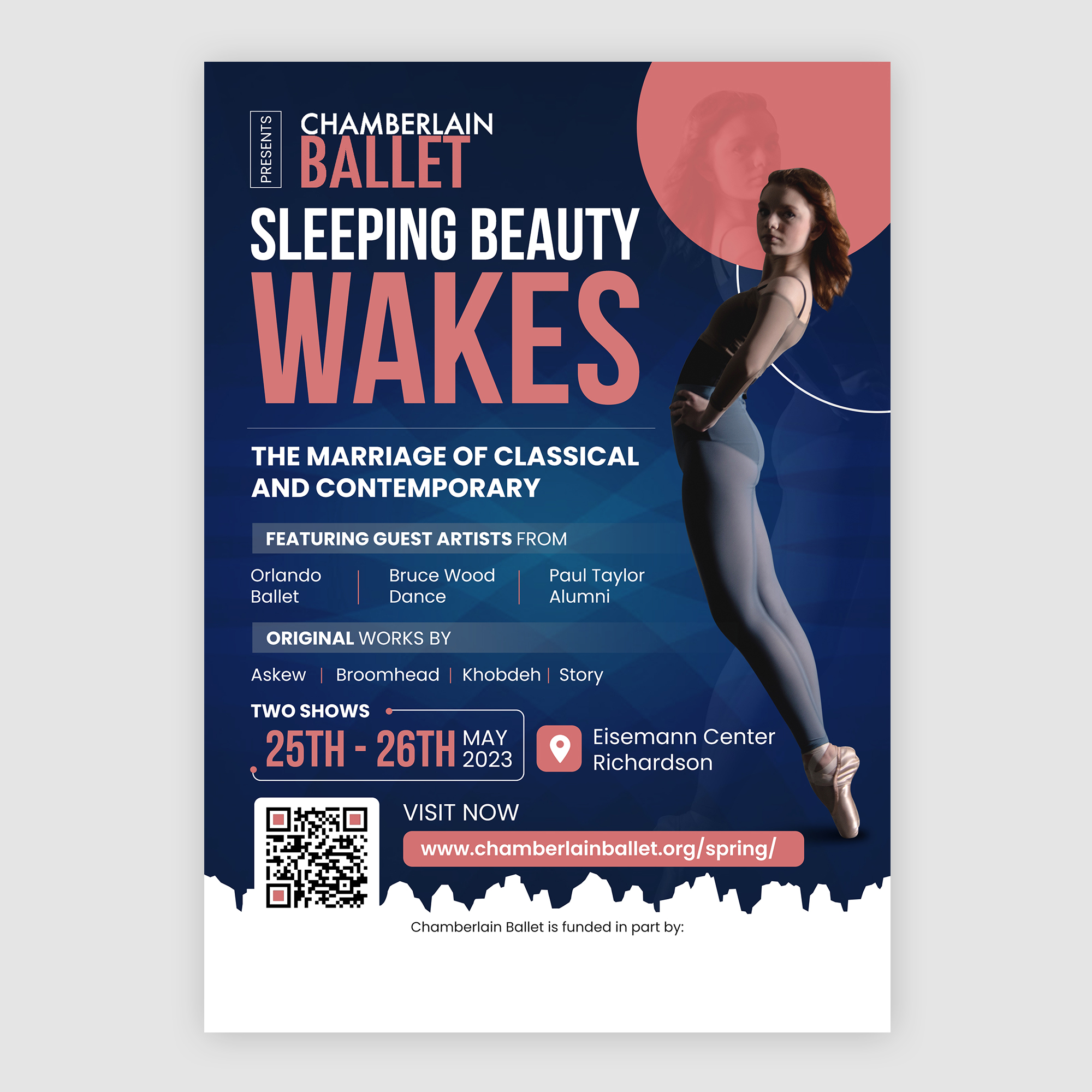 Poster Design by debdesign for Chamberlain Ballet | Design #30182886