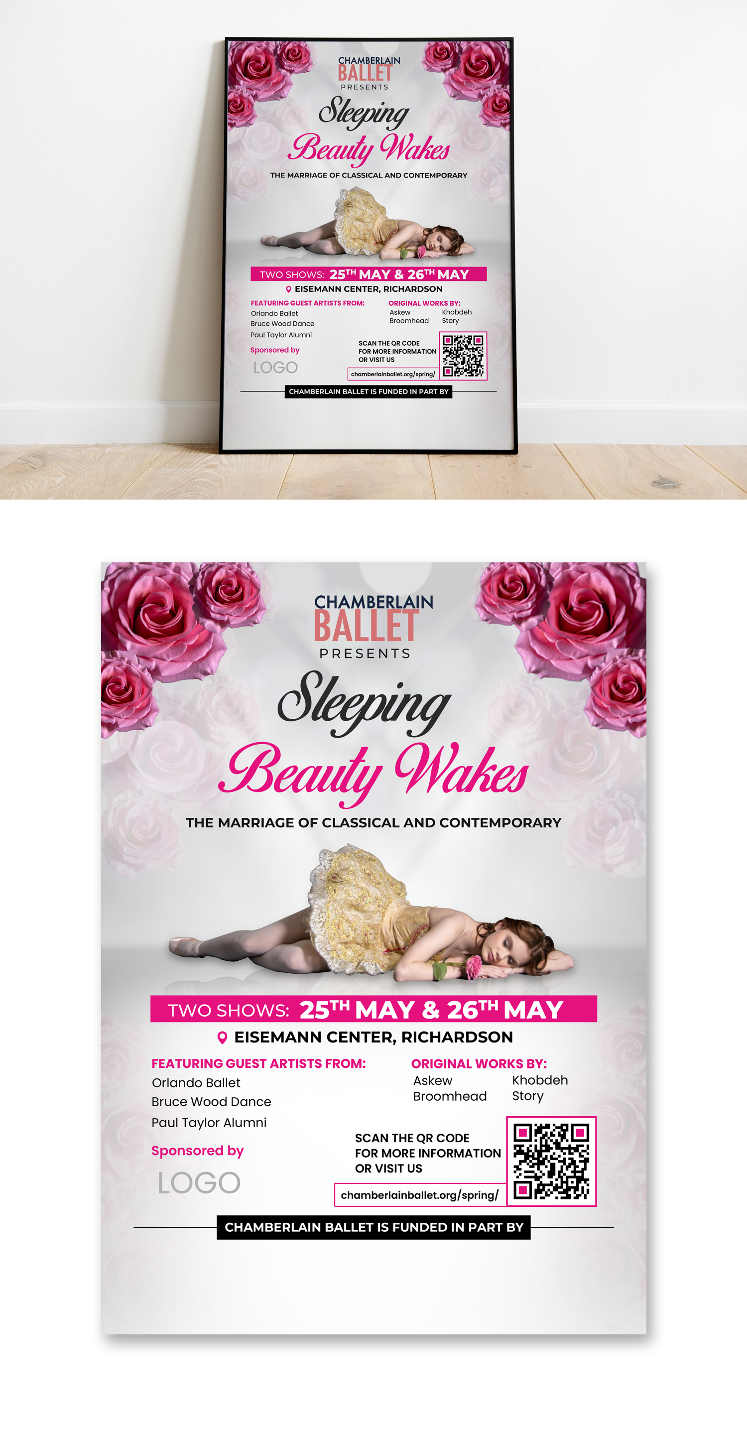 Poster Design by debdesign for Chamberlain Ballet | Design #30186560