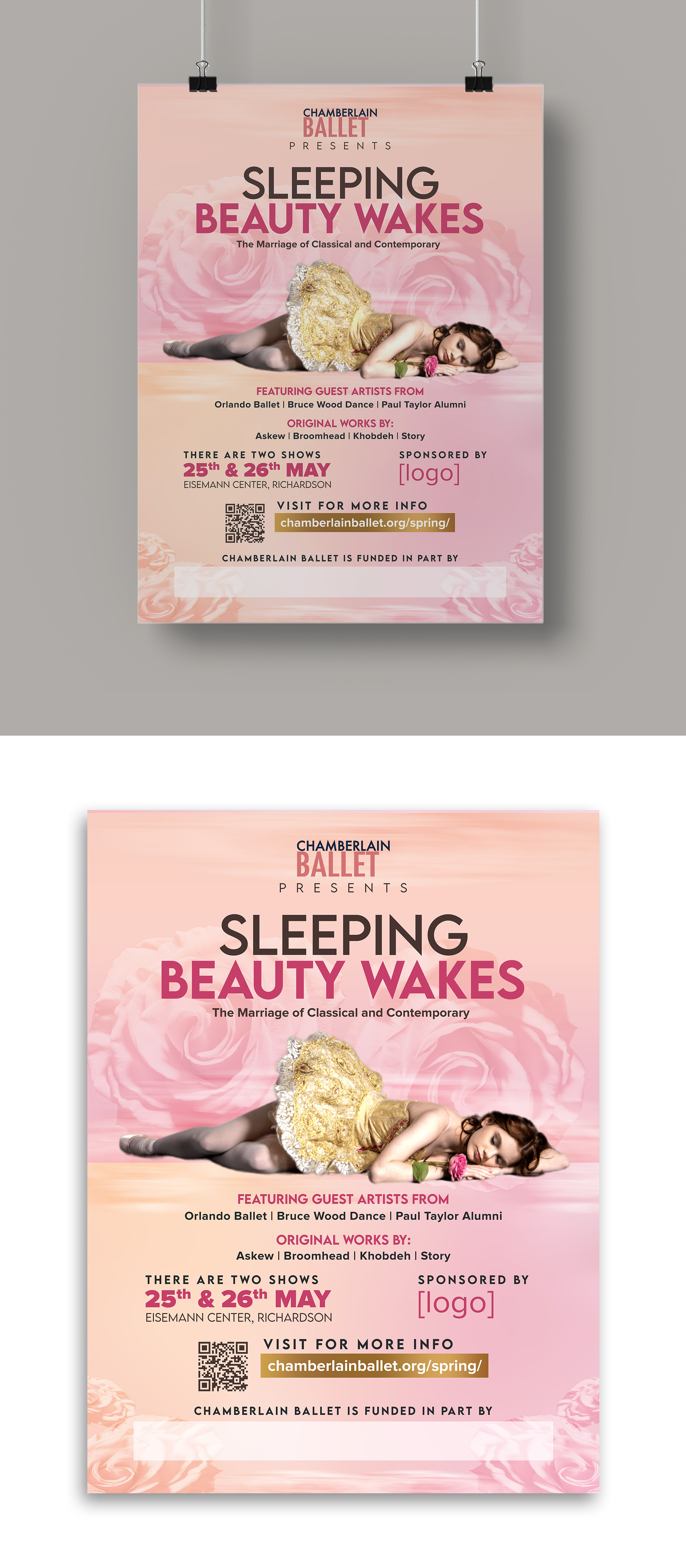 Poster Design by debdesign for Chamberlain Ballet | Design #30186636