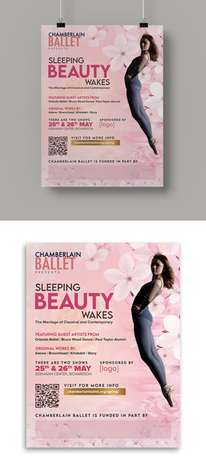 Poster Design by debdesign for Chamberlain Ballet | Design: #30186637