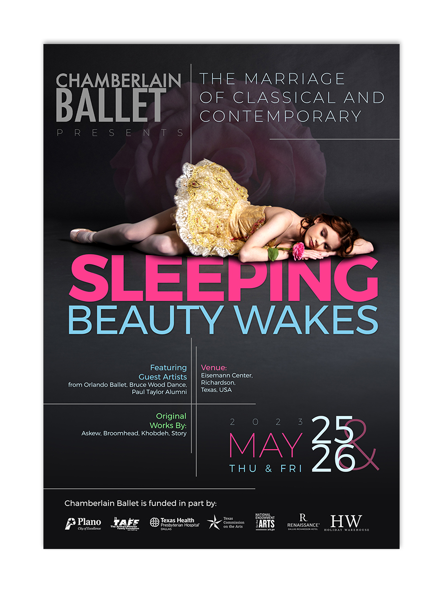 Poster Design by rug for Chamberlain Ballet | Design #30213317