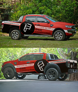Car Wrap Design by Pictorial for Fresh Construction  | Design #30195596