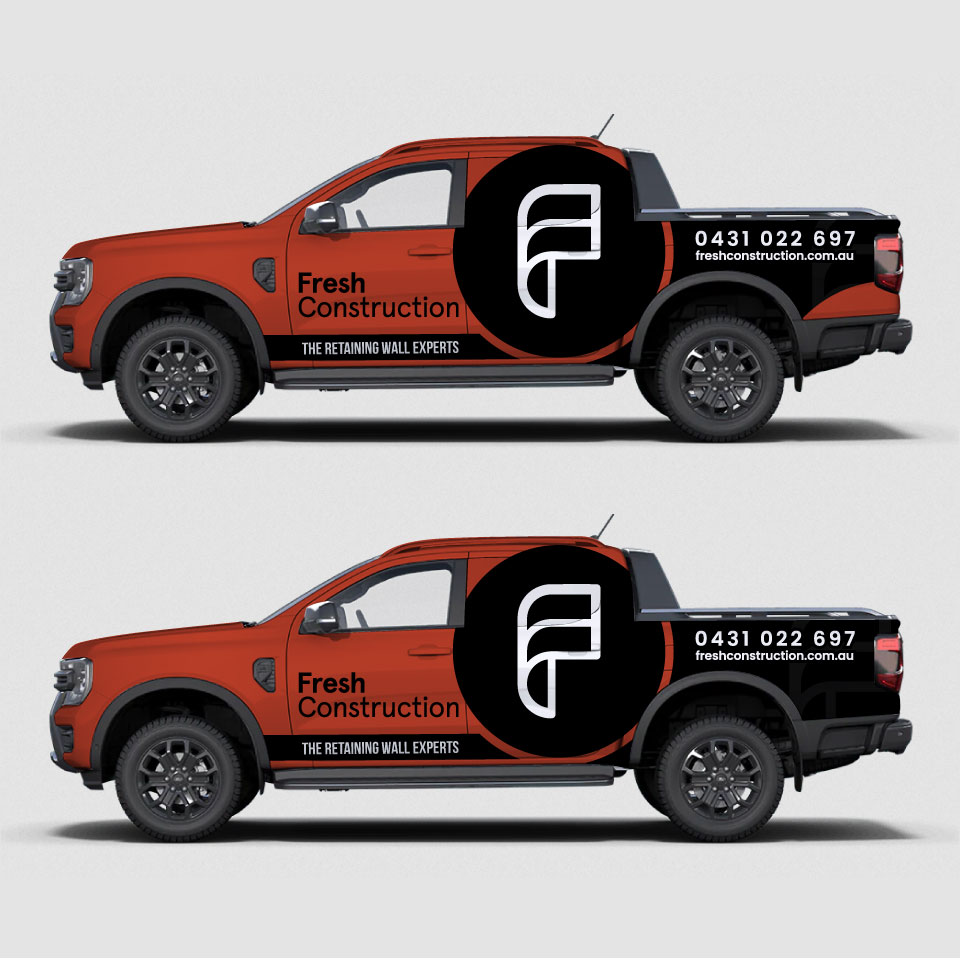 Car Wrap Design by Yoga Tri for Fresh Construction  | Design #30186126