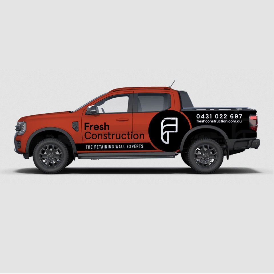 Car Wrap Design by Yoga Tri for Fresh Construction  | Design #30186980