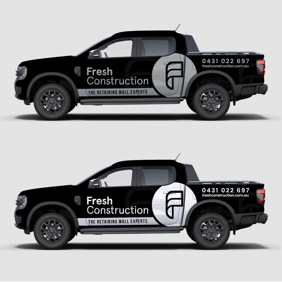Car Wrap Design by Yoga Tri for Fresh Construction  | Design #30196021