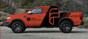 Car Wrap Design by typefdesign for Fresh Construction  | Design: #30191184