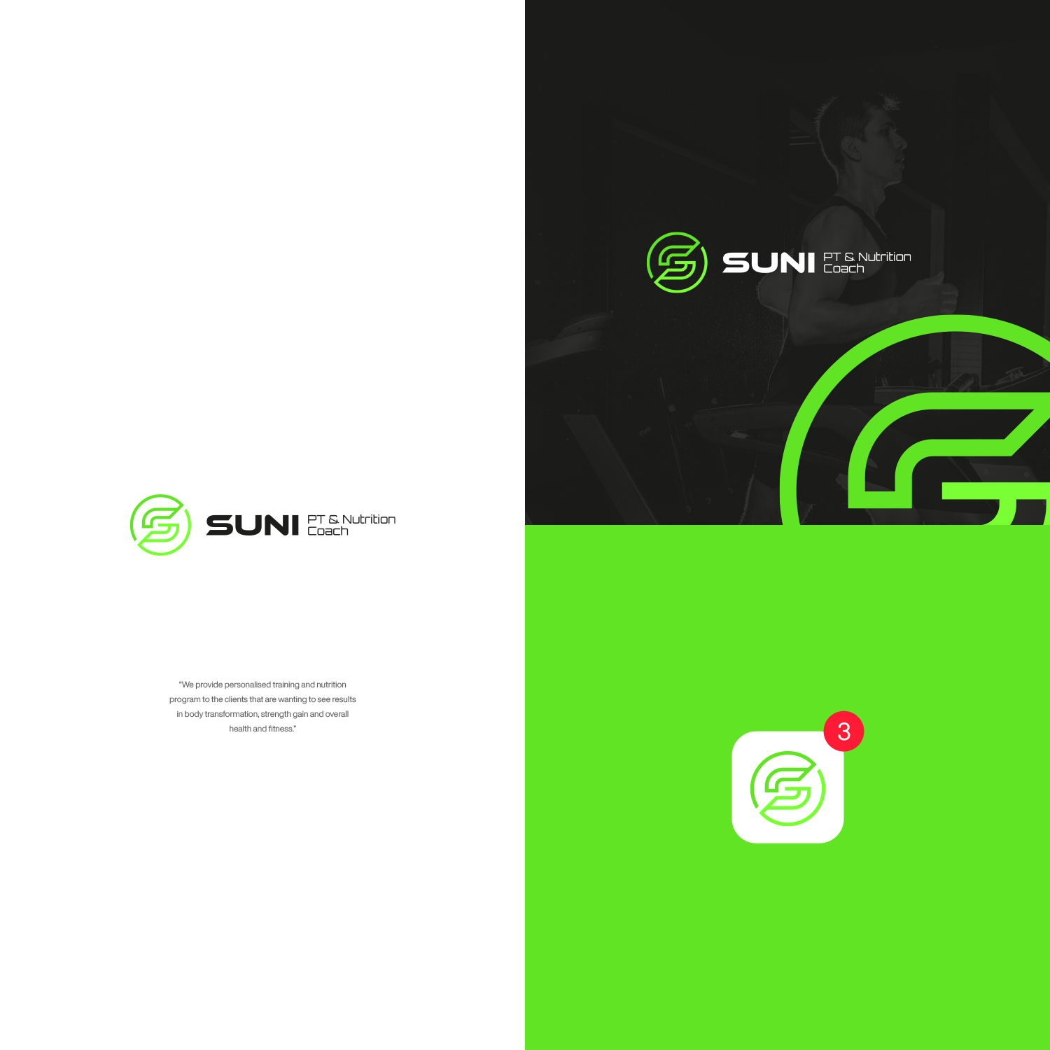 Logo Design by Felipe Moura for Suni PT & Nutrition Coach  | Design #30214030