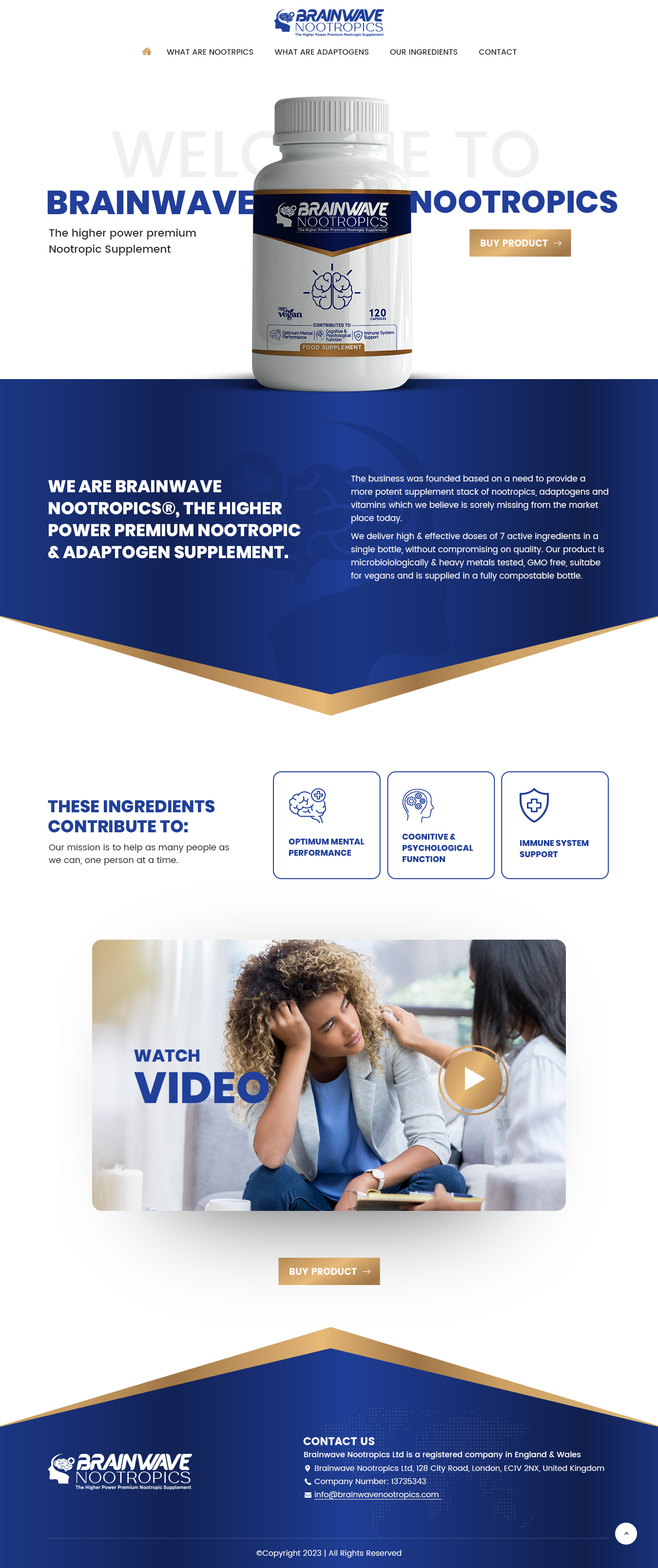 Web Design by nzdesigners for Brainwave Nootropics | Design #30194312