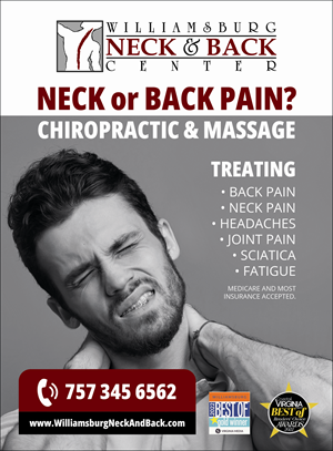 Advertisement Design by MarkoE for Williamsburg Neck and Back Center | Design: #30188503