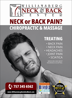 Advertisement Design by MarkoE for Williamsburg Neck and Back Center | Design: #30190974