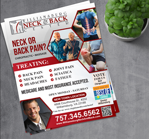 Advertisement Design by alex989 for Williamsburg Neck and Back Center | Design: #30190281