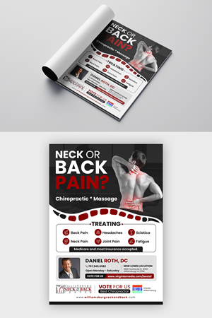 Advertisement Design by debdesign for Williamsburg Neck and Back Center | Design: #30190287