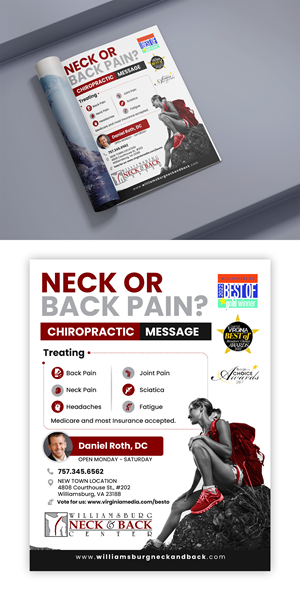 Advertisement Design by debdesign for Williamsburg Neck and Back Center | Design: #30190883