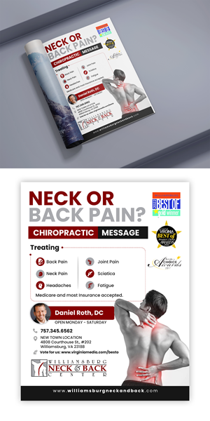 Advertisement Design by debdesign for Williamsburg Neck and Back Center | Design: #30190884