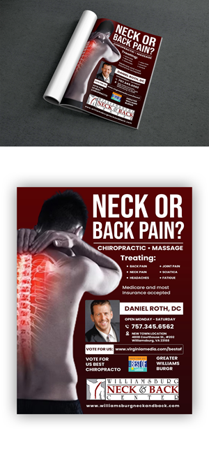 Advertisement Design by debdesign for Williamsburg Neck and Back Center | Design: #30191536