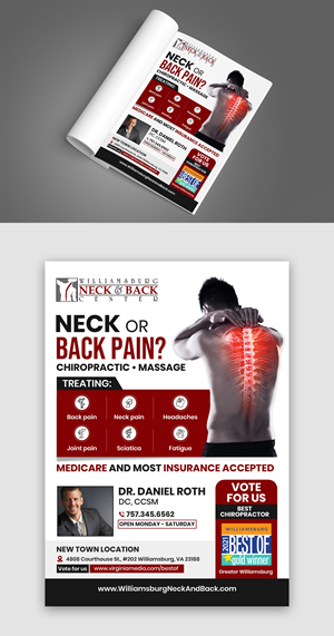 Advertisement Design by debdesign for Williamsburg Neck and Back Center | Design: #30193329