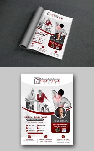 Advertisement Design by ecorokerz for Williamsburg Neck and Back Center | Design: #30188168