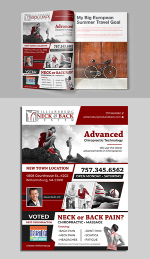 Advertisement Design by ecorokerz for Williamsburg Neck and Back Center | Design: #30188989