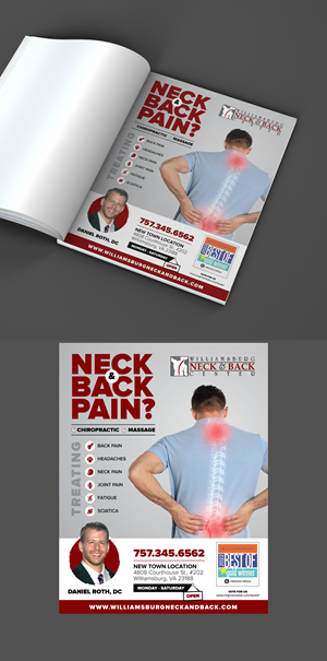 Advertisement Design by vcreatived for Williamsburg Neck and Back Center | Design: #30212158