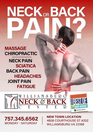 Advertisement Design by roanrox for Williamsburg Neck and Back Center | Design: #30218640
