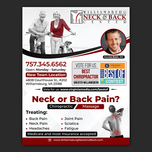 Advertisement Design by Bidita Saha for Williamsburg Neck and Back Center | Design: #30219421