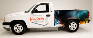 Diseño de Rotulación de Vehículo por Sgyn Id para Louisiana Generators | Diseño: #30206851