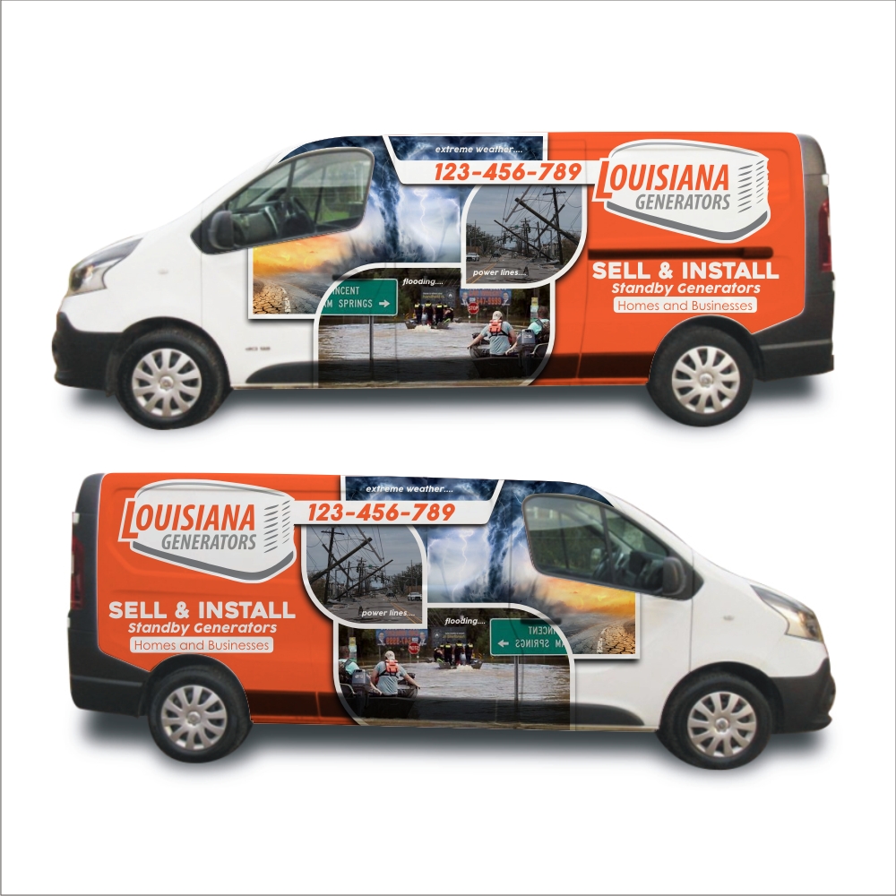 Design de Covering de Véhicule par DG+ pour Louisiana Generators | Design #30204310