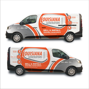 Diseño de Rotulación de Vehículo por DG+ para Louisiana Generators | Diseño: #30205596