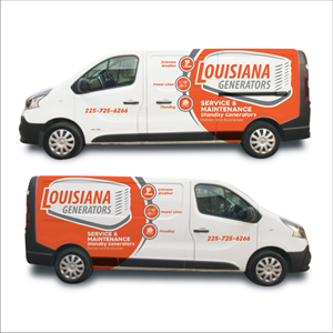 Diseño de Rotulación de Vehículo por DG+ para Louisiana Generators | Diseño: #30269429