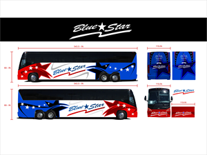 Design de Covering de Véhicule par MARO07 pour Blue Star Charters & Tours, Inc. | Design : #30357099