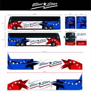 Design de Covering de Véhicule par MARO07 pour Blue Star Charters & Tours, Inc. | Design : #30364258